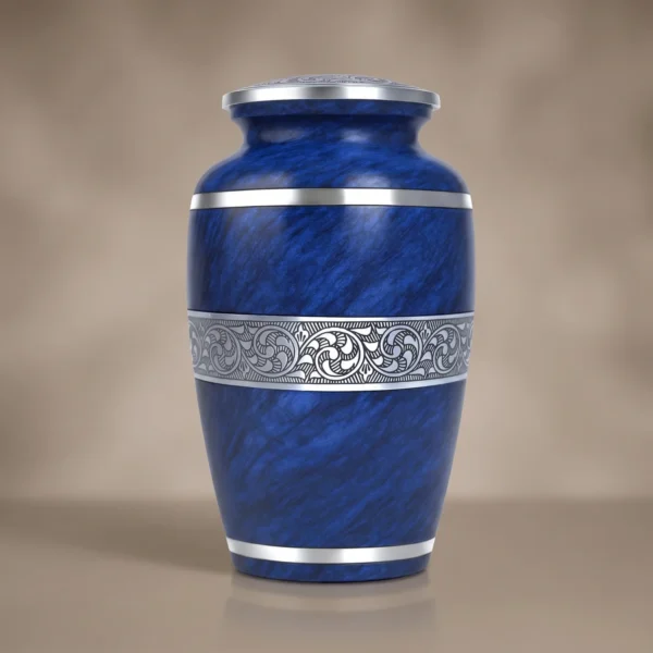Blue Marble Cremation Urn for Adult Ashes – Solace Forever