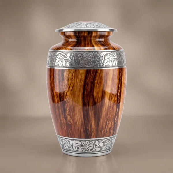 Red Oak Wooden Cremation Urn for Adult Ashes – Solace Forever