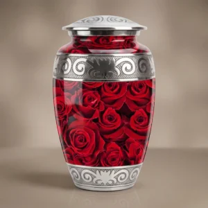 Red Rose Cremation Urn for Adult Ashes – Solace Forever