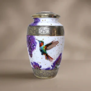 White & Gold Hummingbird Cremation Urn Family Set – Solace Forever
