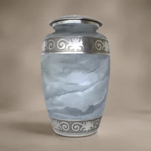 White Marble Cremation Urn for Adult Ashes – Solace Forever